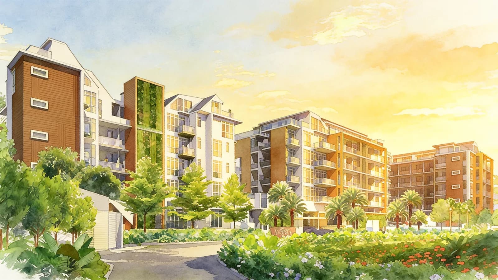 Tropika East, a condominium in Bedok. Illustration is AI-generated.