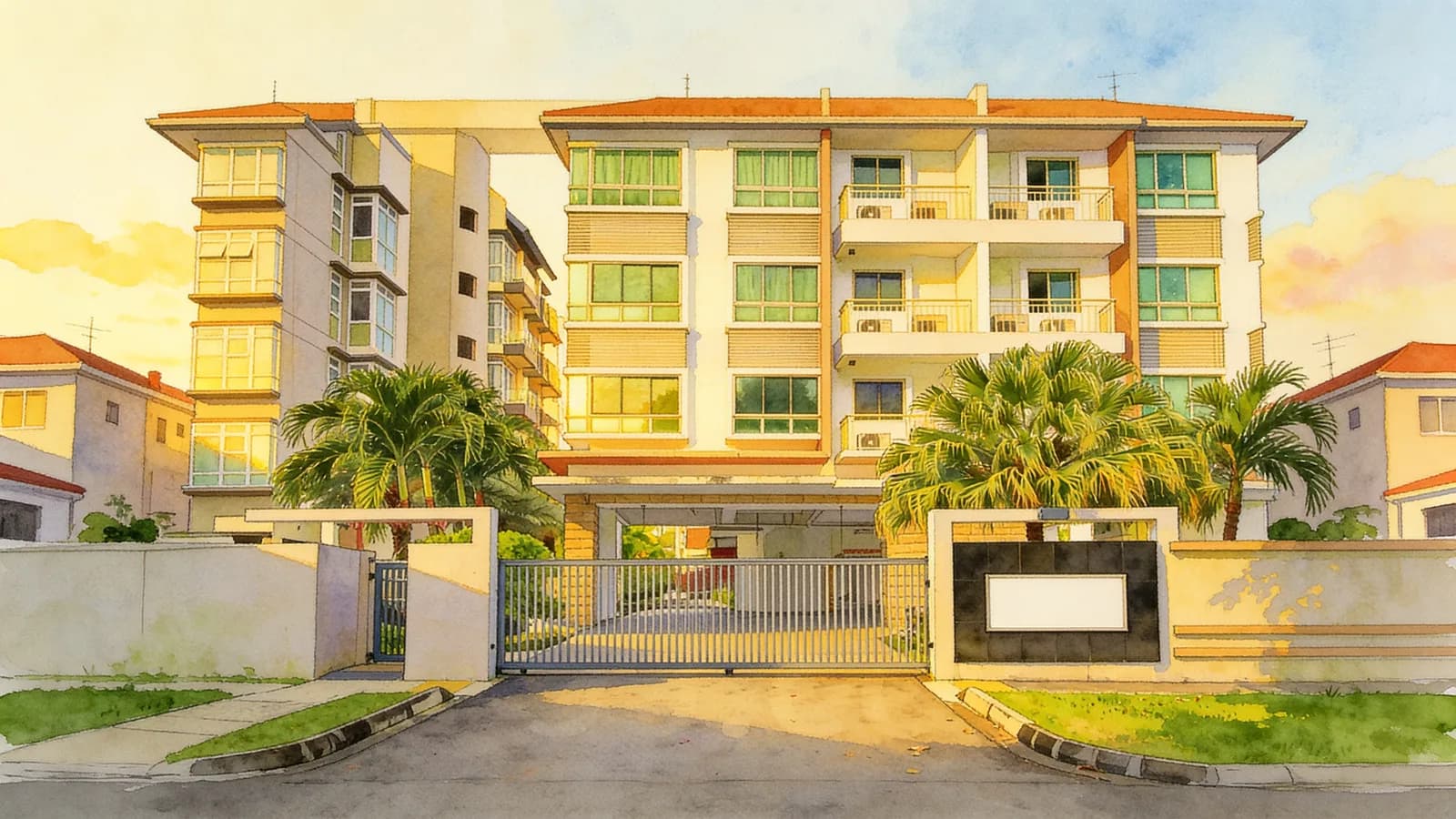 JLB Residences, an apartment in Pasir Ris. Illustration is AI-generated.