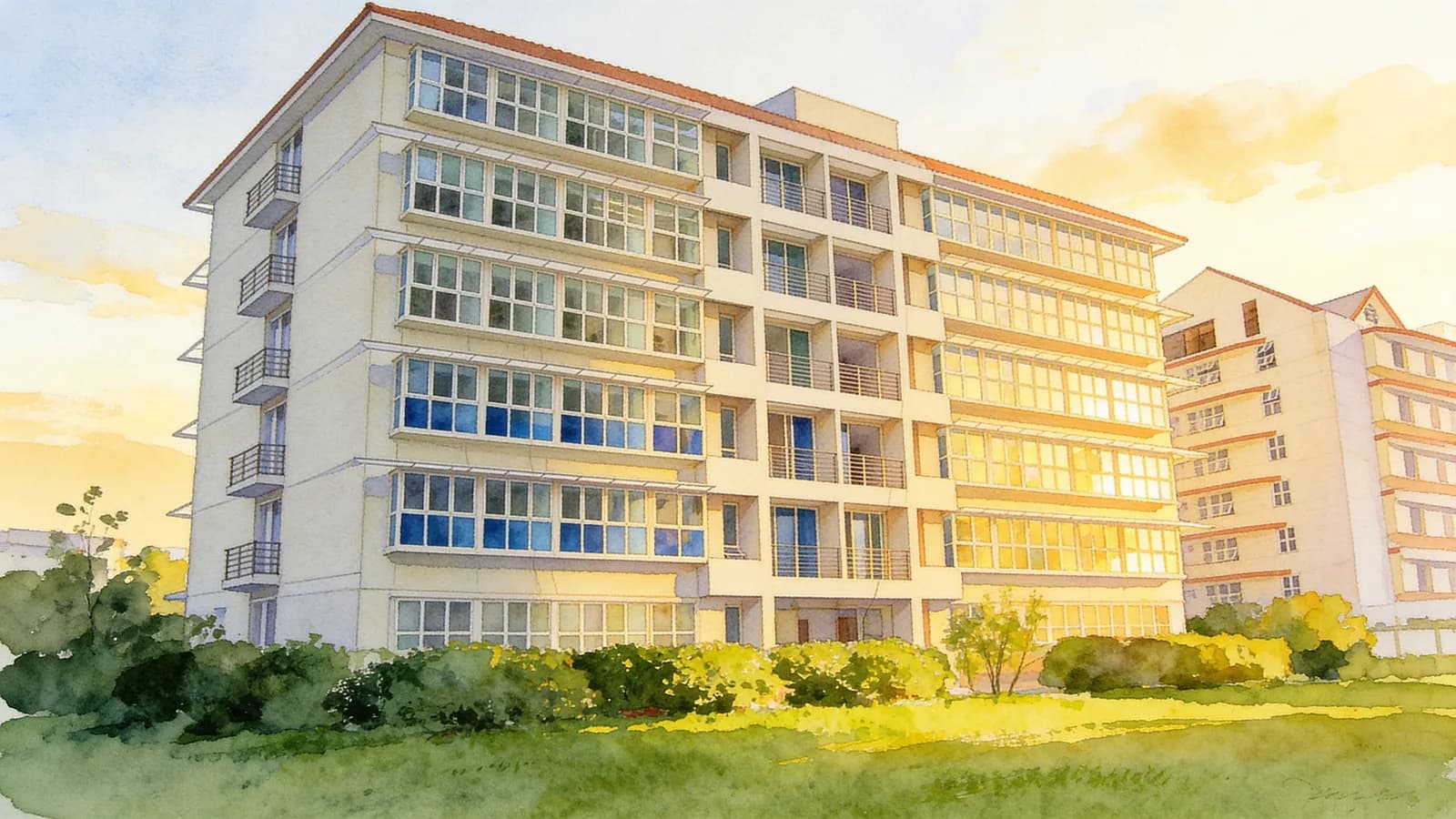 Shanghai One, a 12-storey apartment in Tanglin. Illustration is AI-generated.