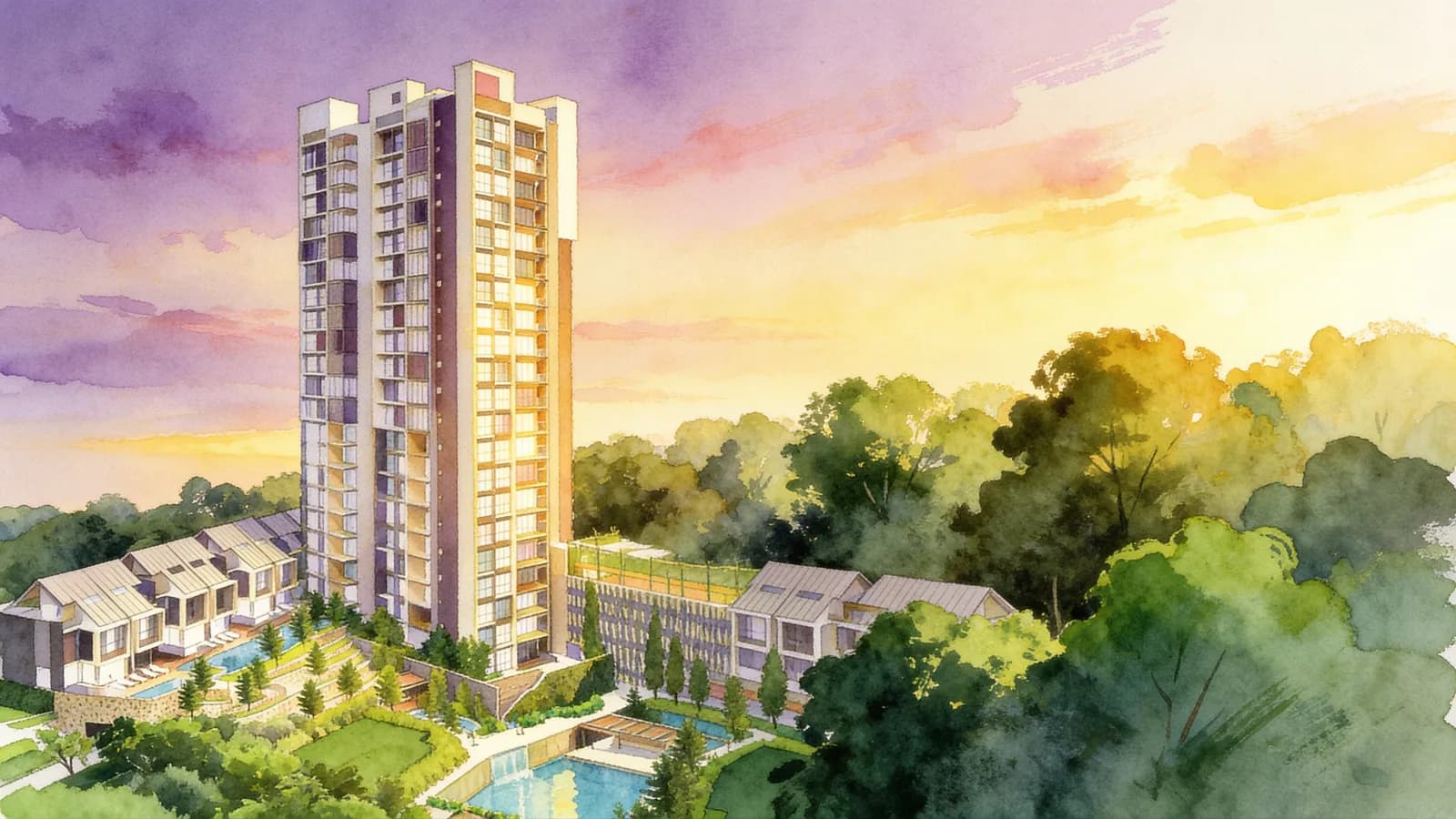 Hillsta, a condominium in Bukit Batok. Illustration is AI-generated.