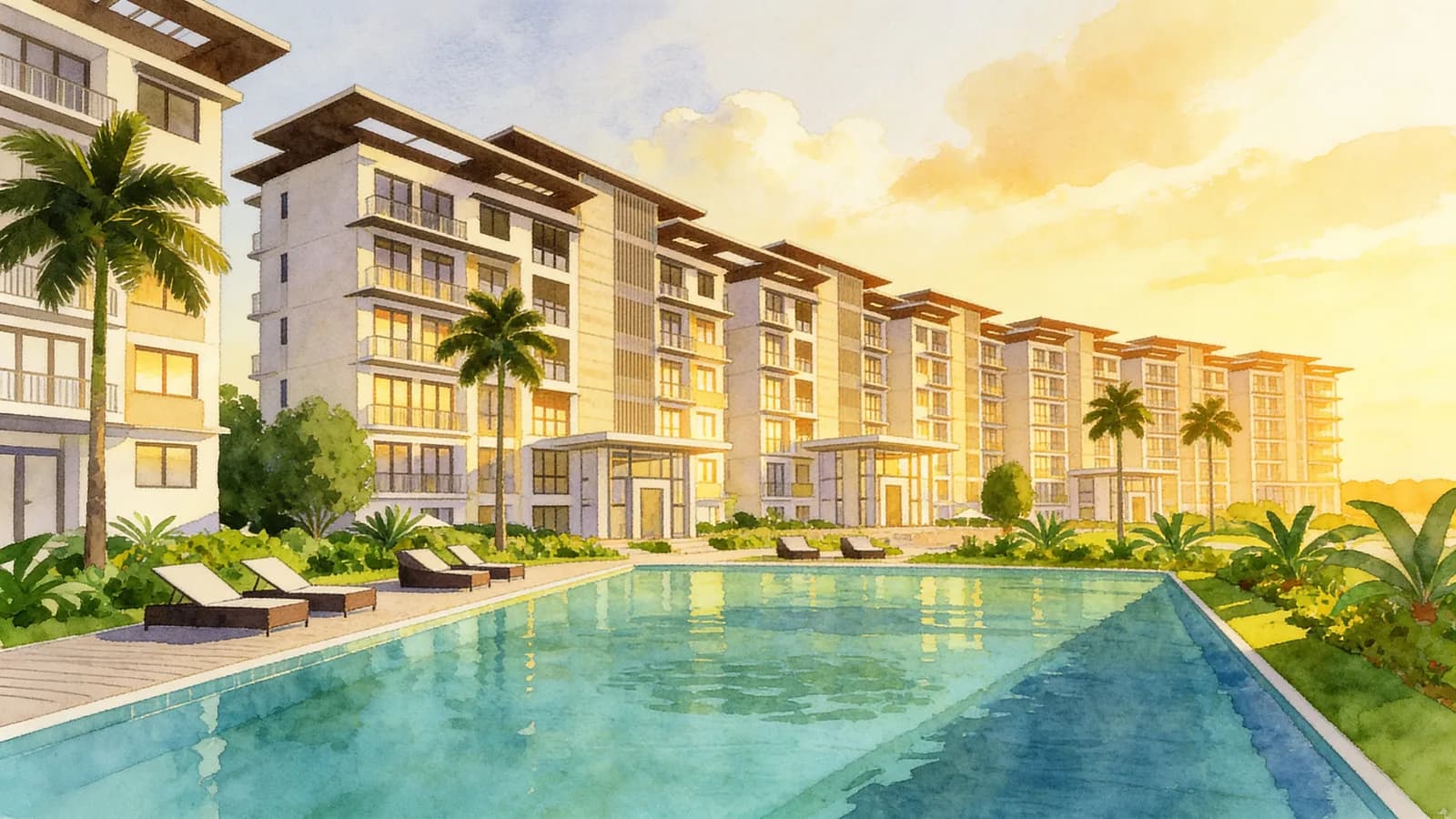 The Jovell, an 8-storey condominium in Pasir Ris. Illustration is AI-generated.