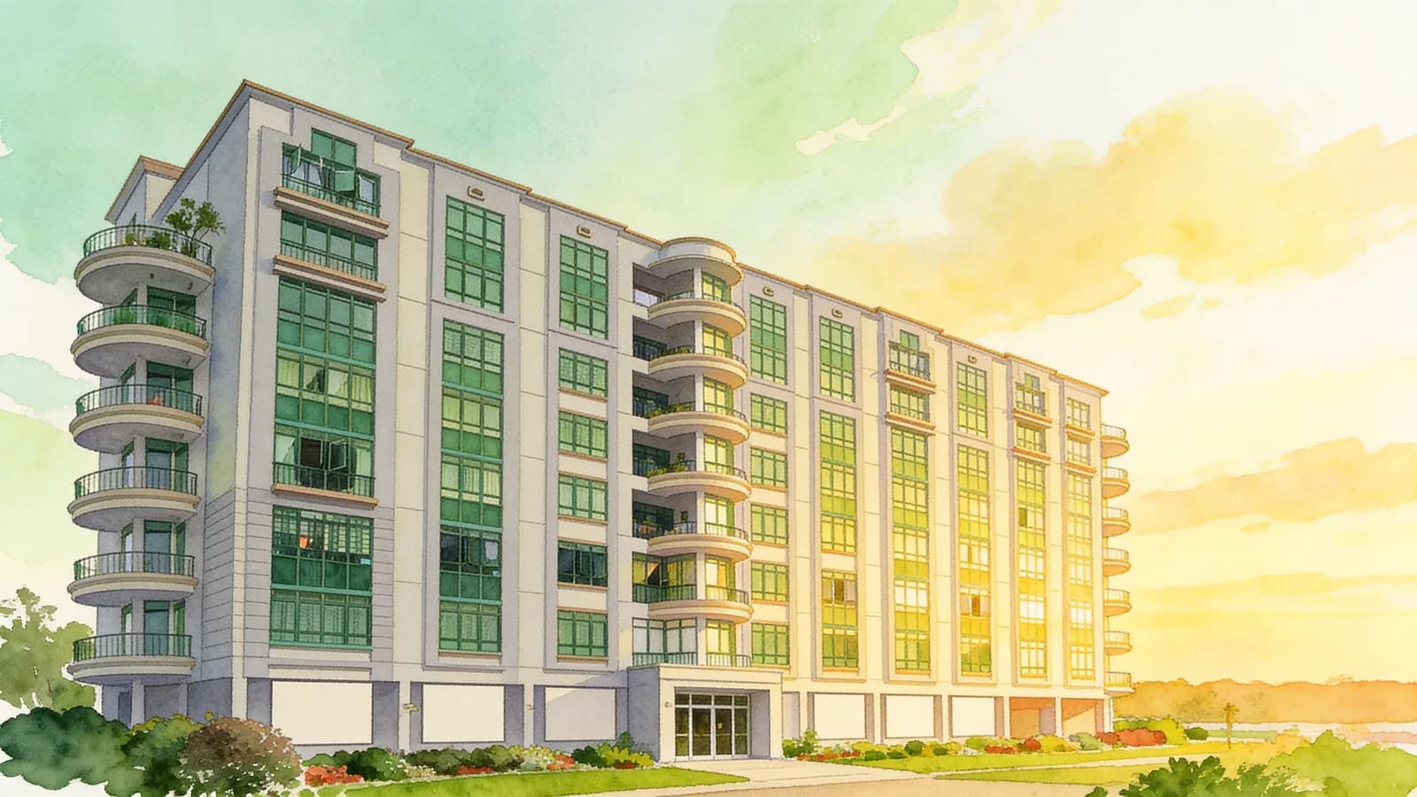 Selanting Green, a condominium in Bukit Timah. Illustration is AI-generated.