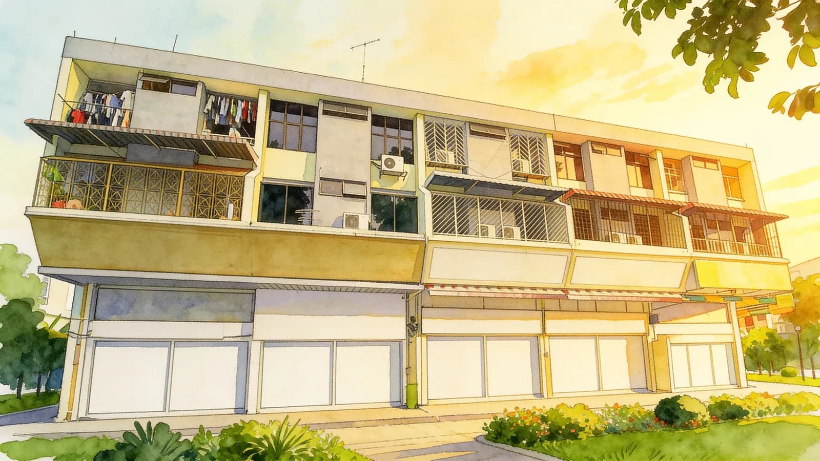 Keng Yee Garden, an apartment in Bedok. Illustration is AI-generated.
