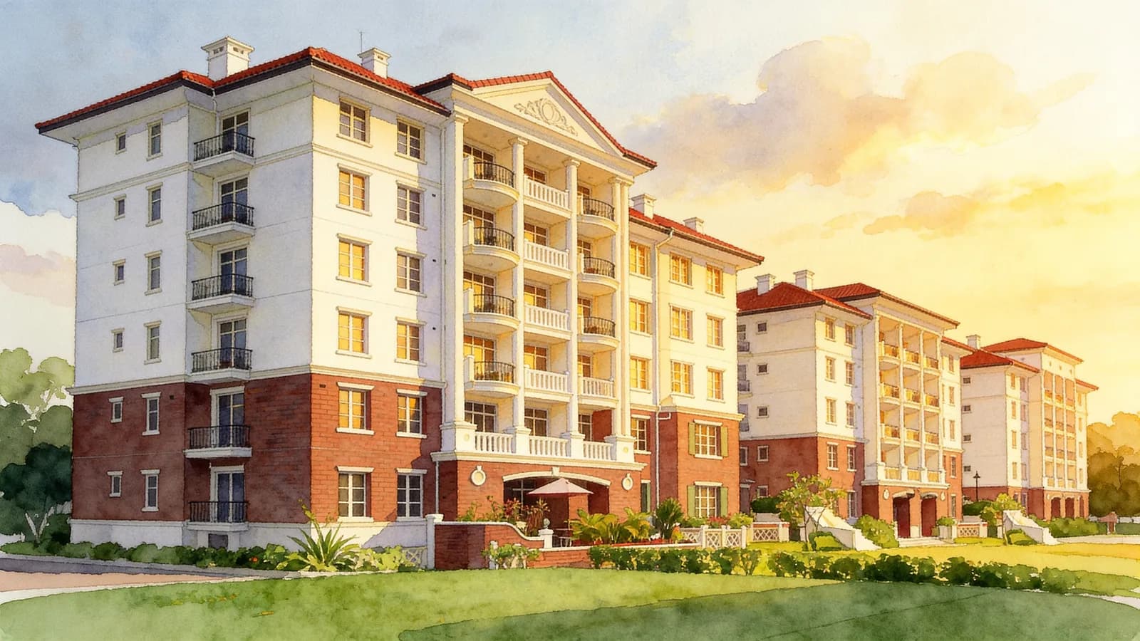 Gallop Gables, a 5-storey condominium in Tanglin. Illustration is AI-generated.