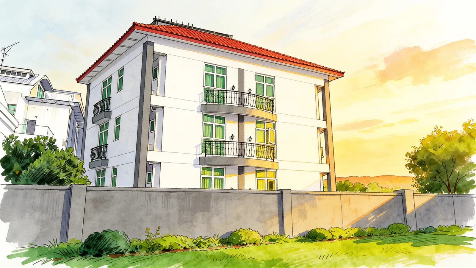 Eastcove Residences, an apartment in Bedok. Illustration is AI-generated.