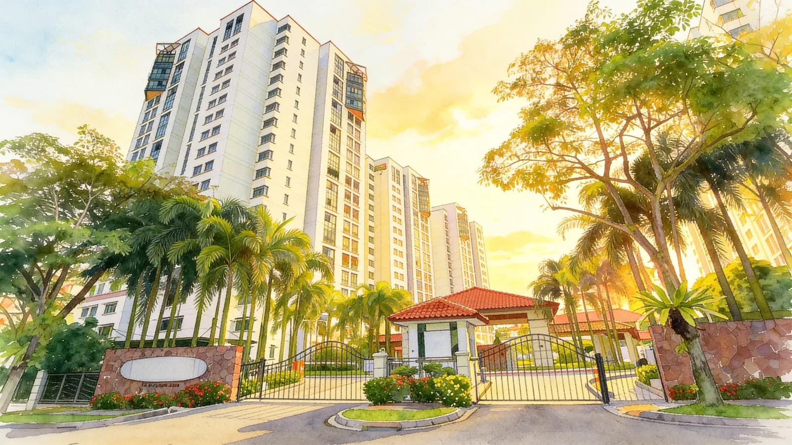 Chestervale, a 19-storey condominium in Bukit Panjang. Illustration is AI-generated.