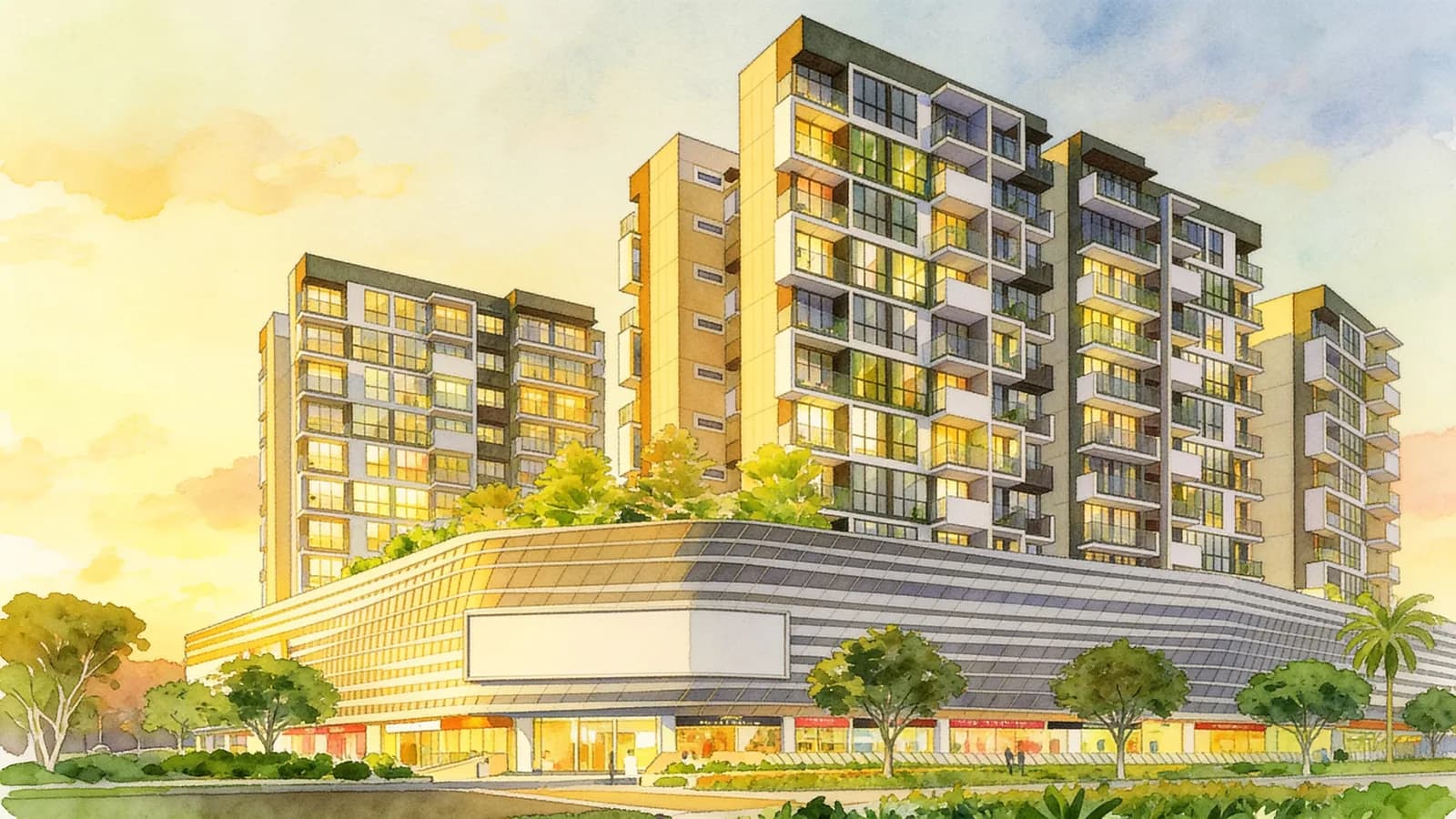 The Wisteria, a 12-storey development in Yishun. Illustration is AI-generated.
