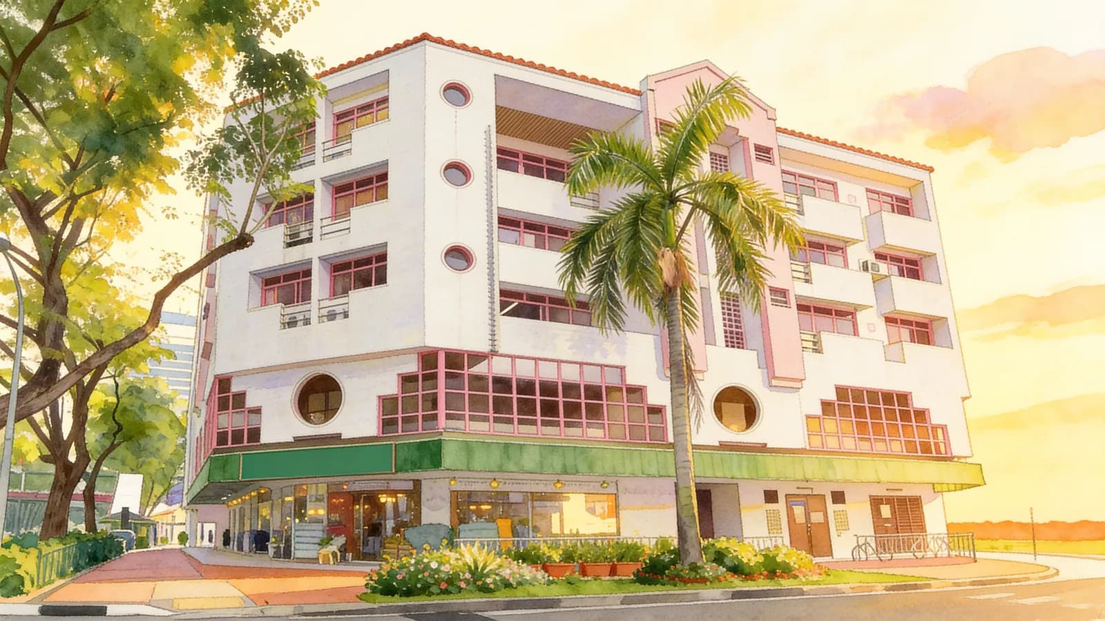 Sultan Gate Place, a condominium in Rochor. Illustration is AI-generated.