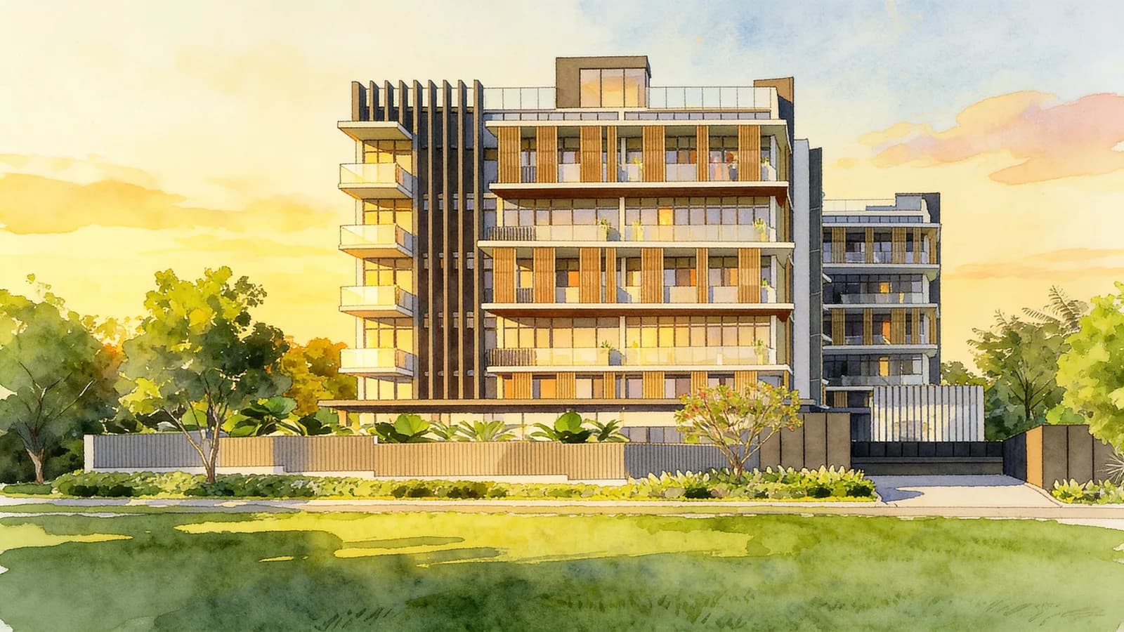 The Bently Residences @ Kovan, an apartment in Hougang. Illustration is AI-generated.