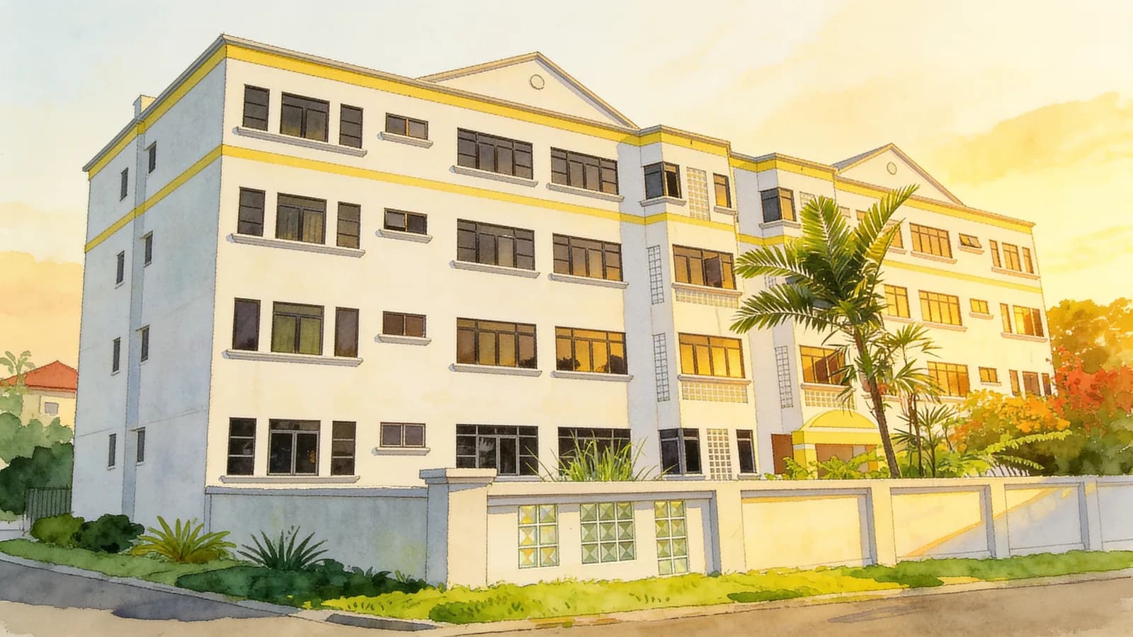 St Patrick's Court, an apartment in Bedok. Illustration is AI-generated.