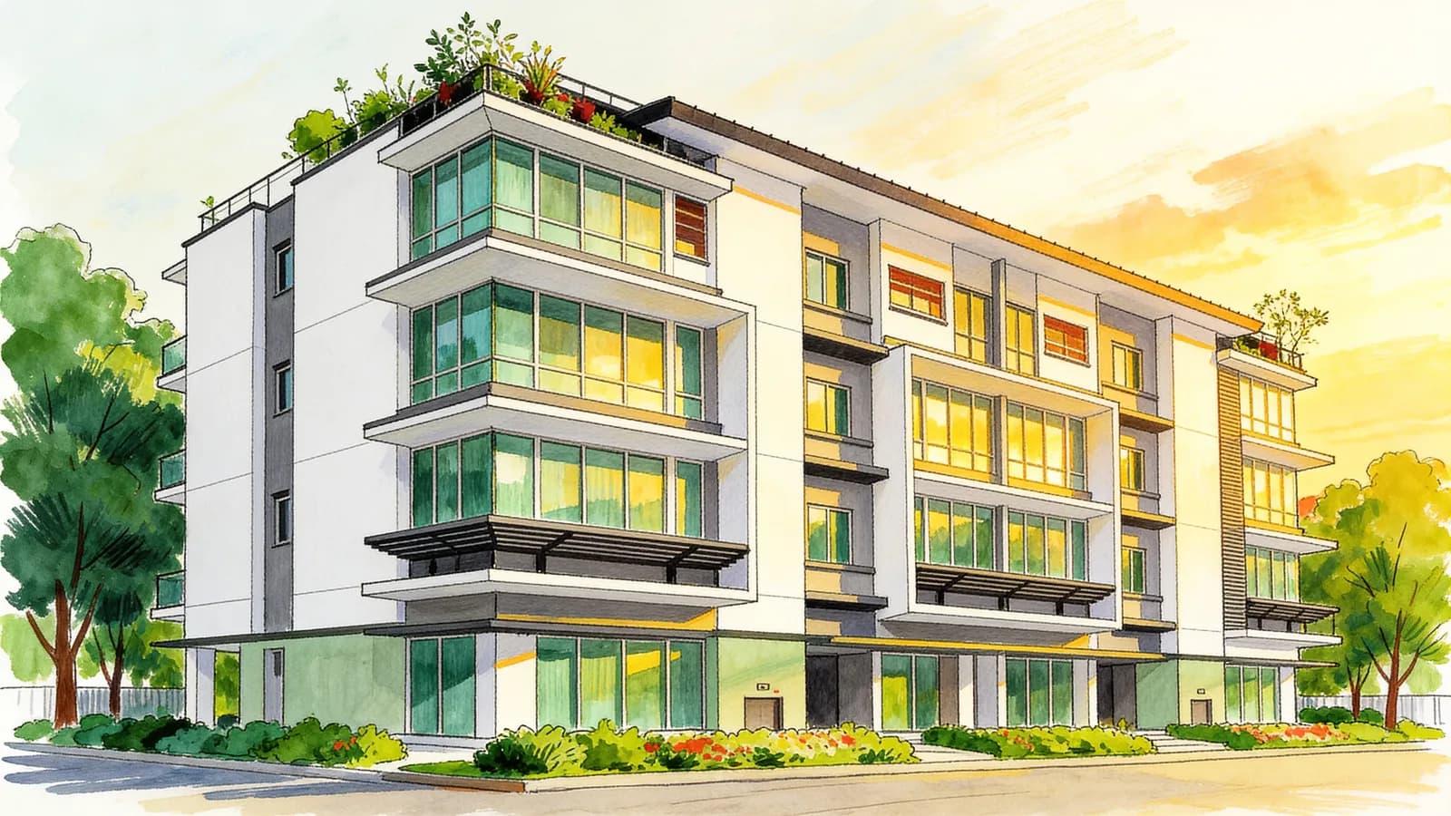 Jc Residence, an apartment in Geylang. Illustration is AI-generated.