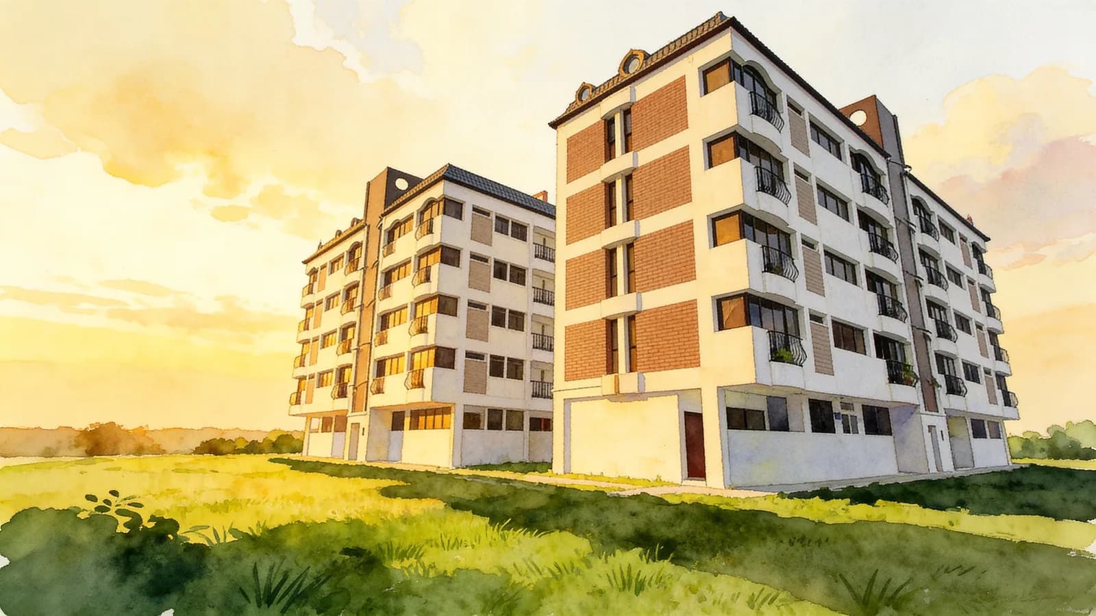 Keng Lee Court, a 4-storey condominium in Kallang. Illustration is AI-generated.