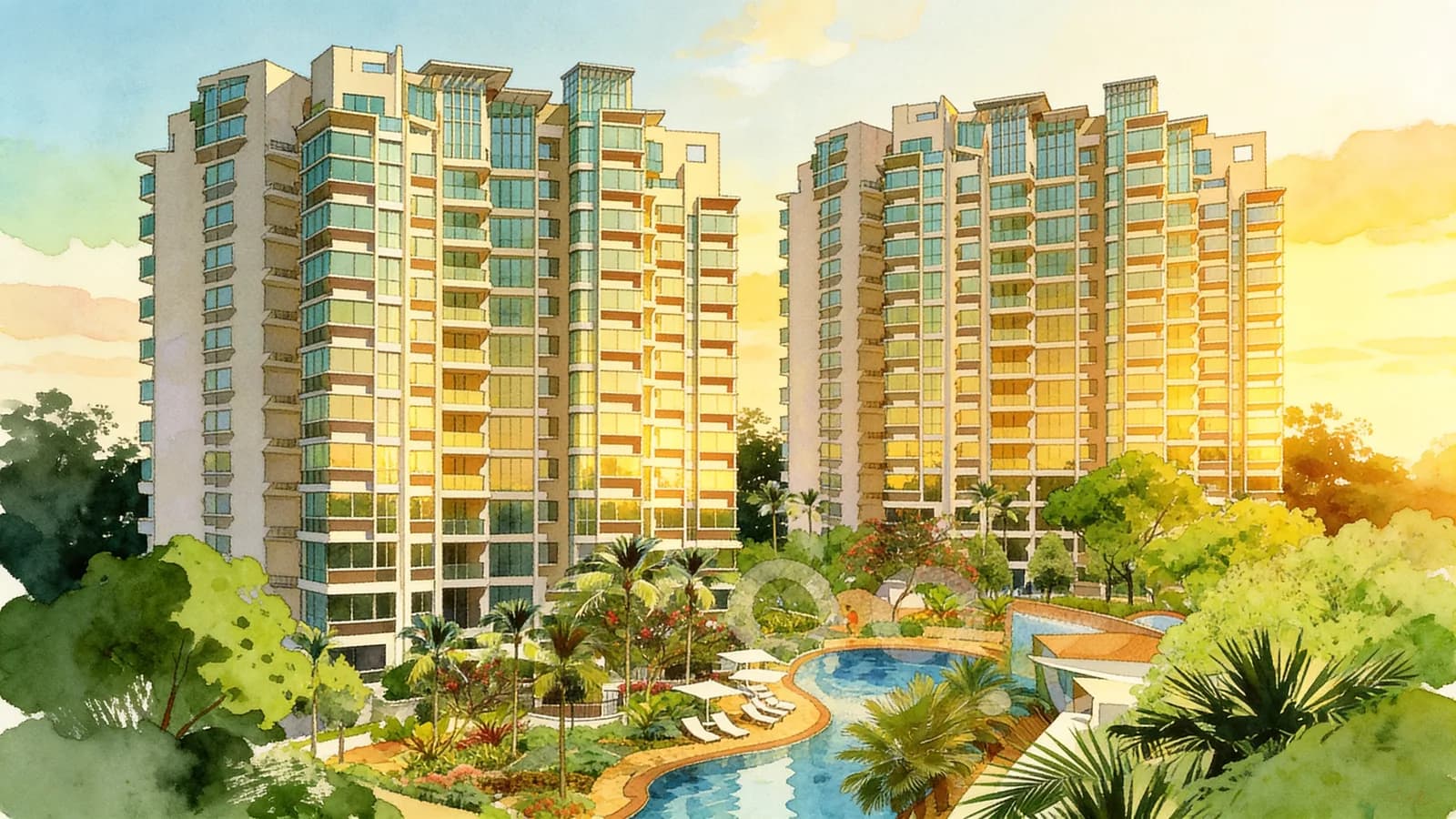 Tanamera Crest, a condominium in Bedok. Illustration is AI-generated.