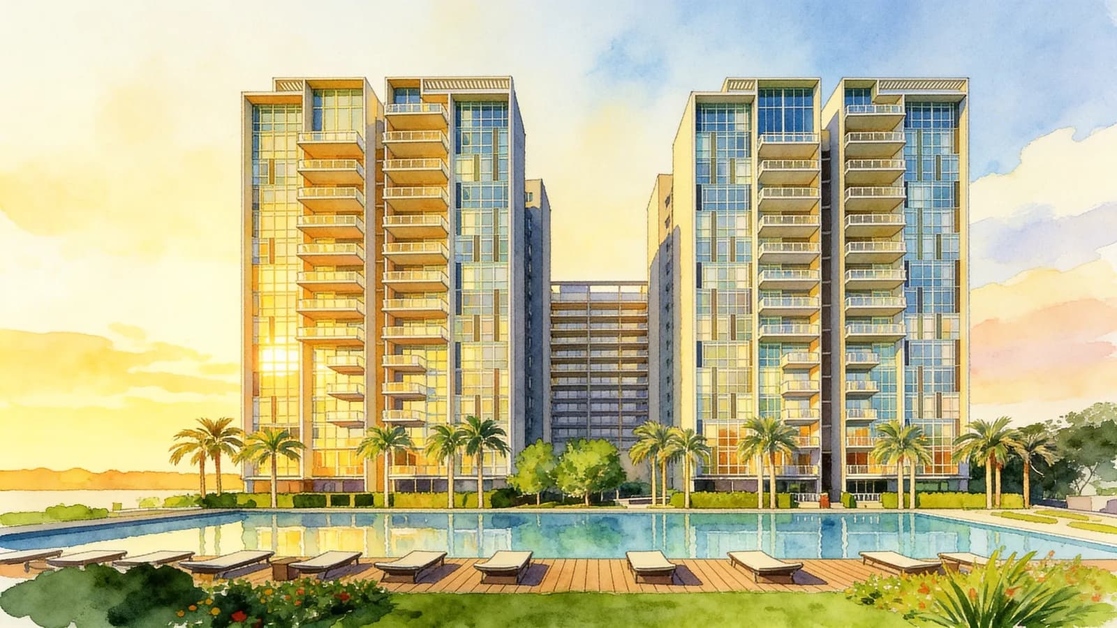 The Luxurie, a 42-storey condominium in Sengkang. Illustration is AI-generated.