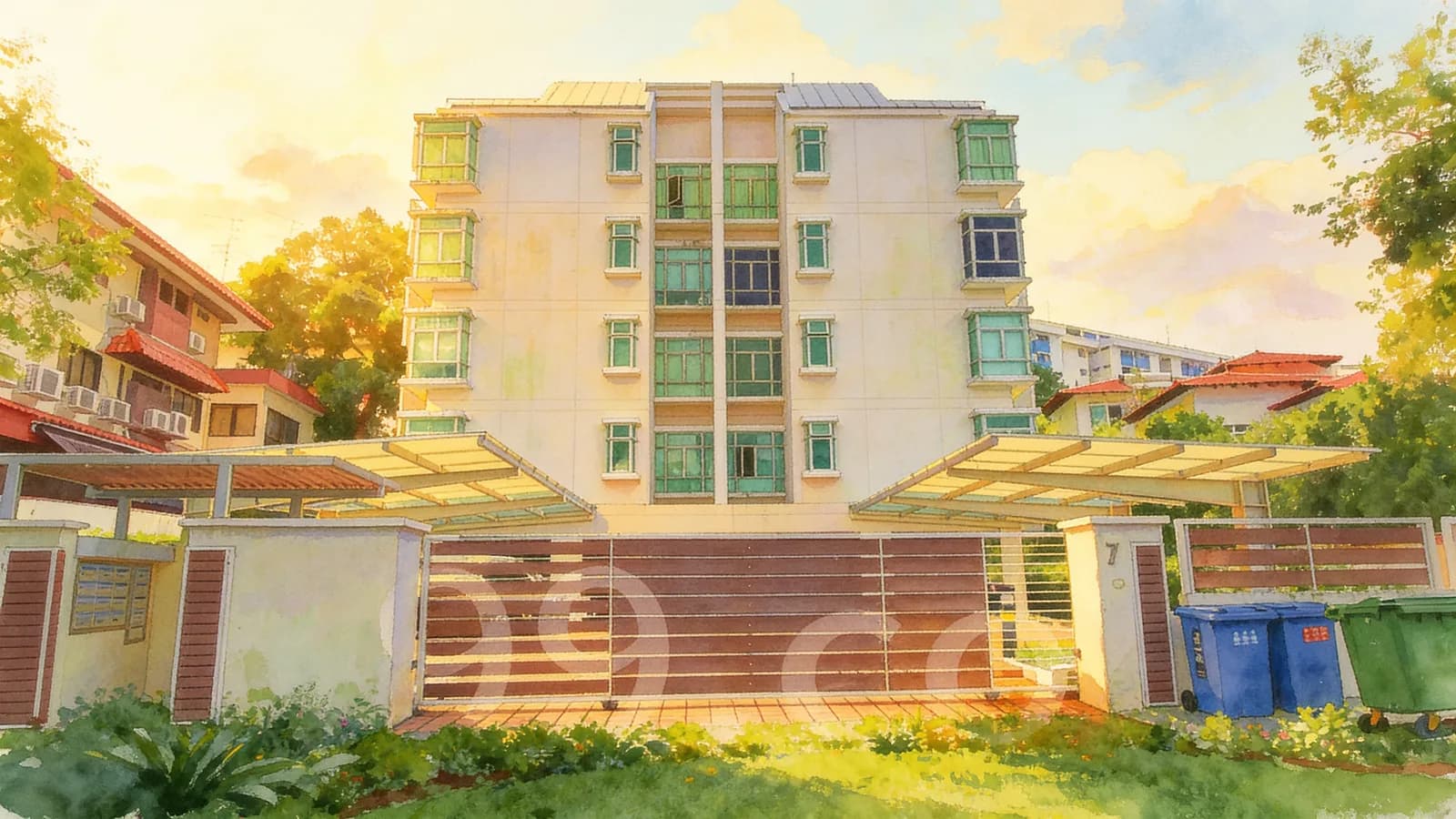 Cascata, a condominium in Bedok. Illustration is AI-generated.