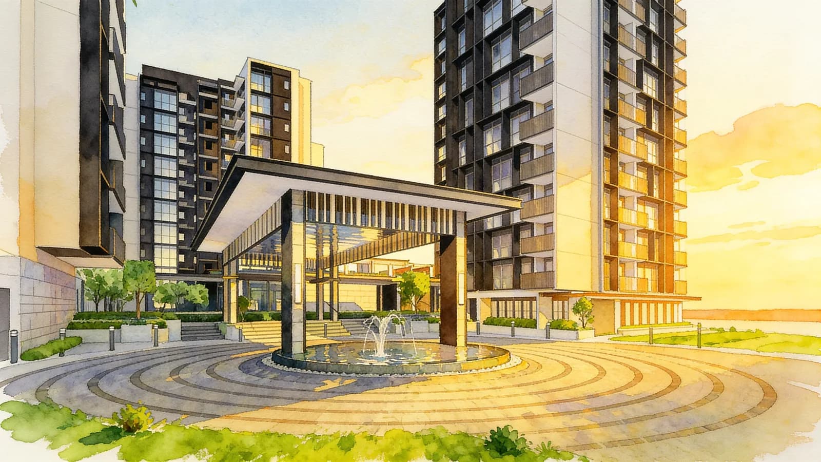 Provence Residence, a 13-storey executive condominium in Sembawang. Illustration is AI-generated.