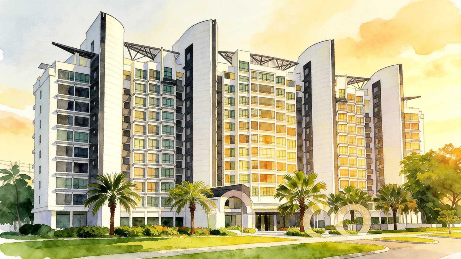 Volari, a condominium in Newton. Illustration is AI-generated.