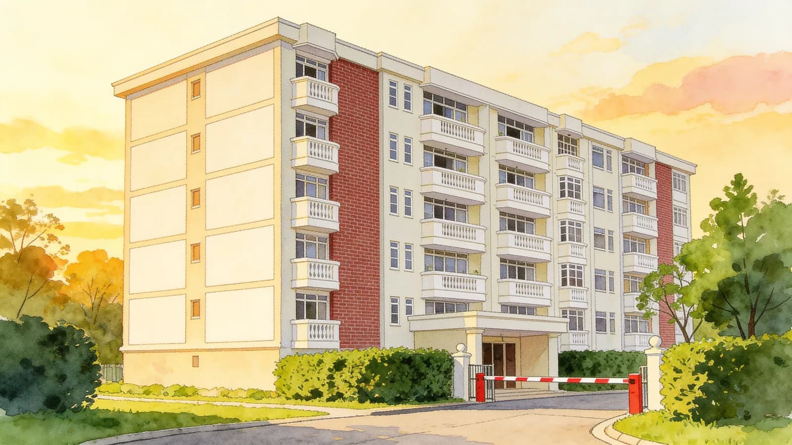 Laguna Green, a 4-storey condominium in Bedok. Illustration is AI-generated.