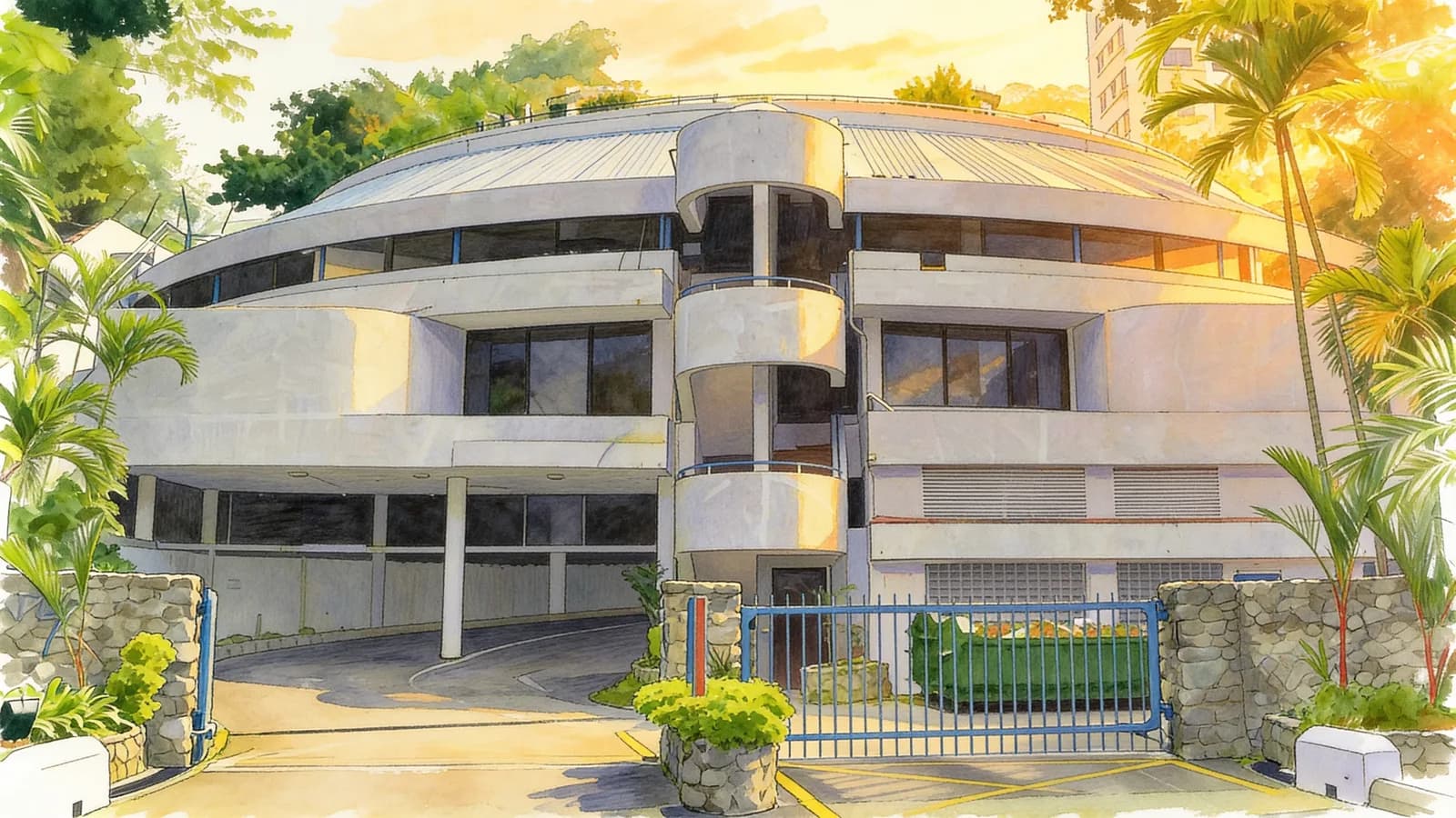 Palisades, a condominium in Queenstown. Illustration is AI-generated.