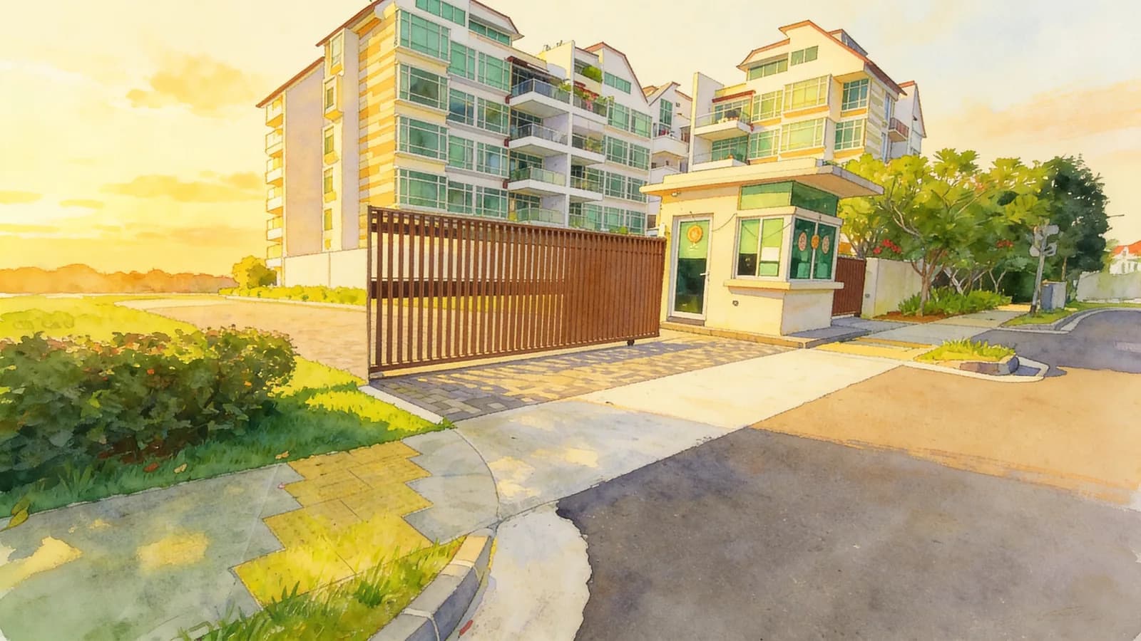 The Amery, a 5-storey condominium in Bedok. Illustration is AI-generated.