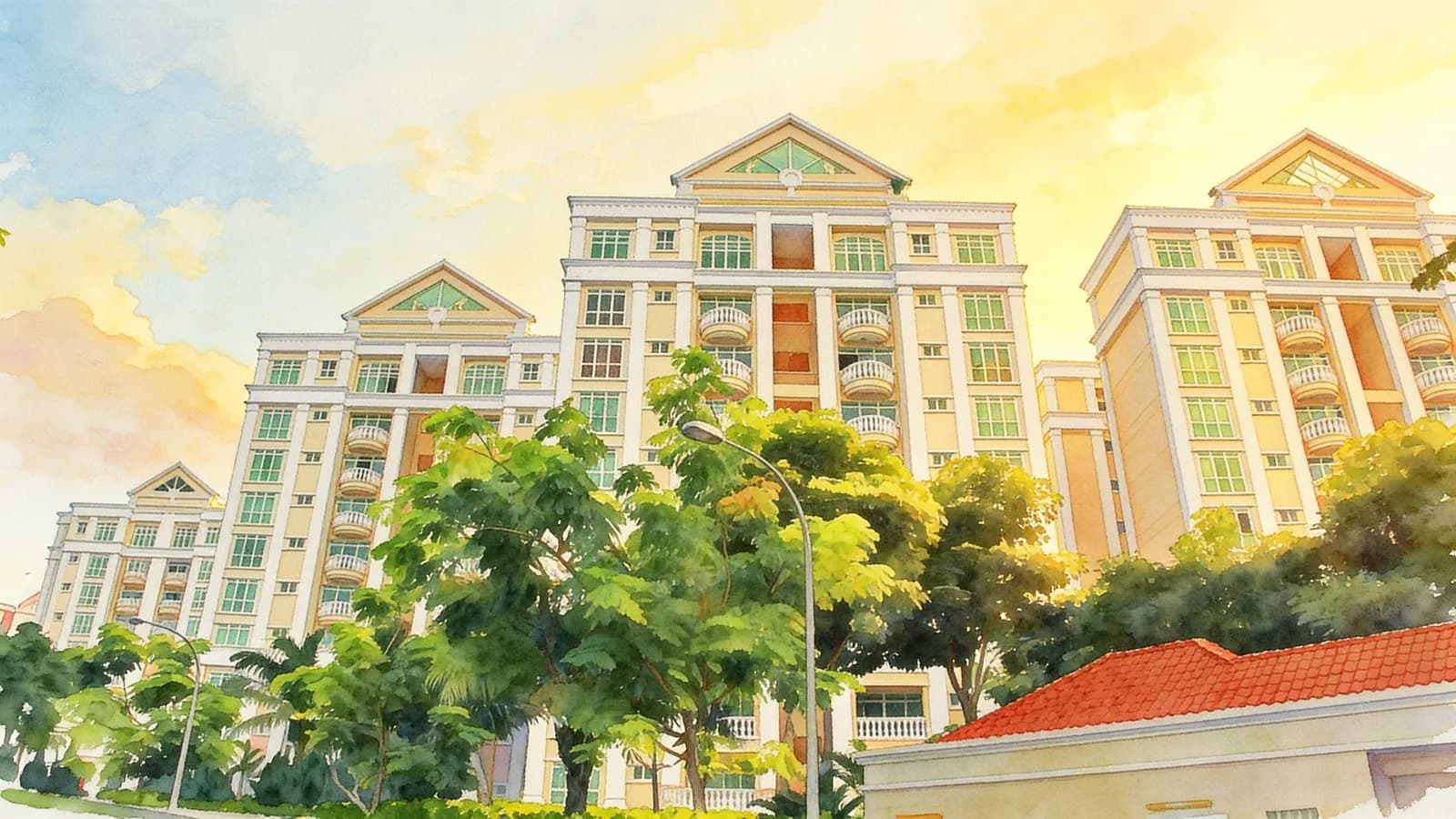Symphony Heights, a 10-storey condominium in Bukit Batok. Illustration is AI-generated.