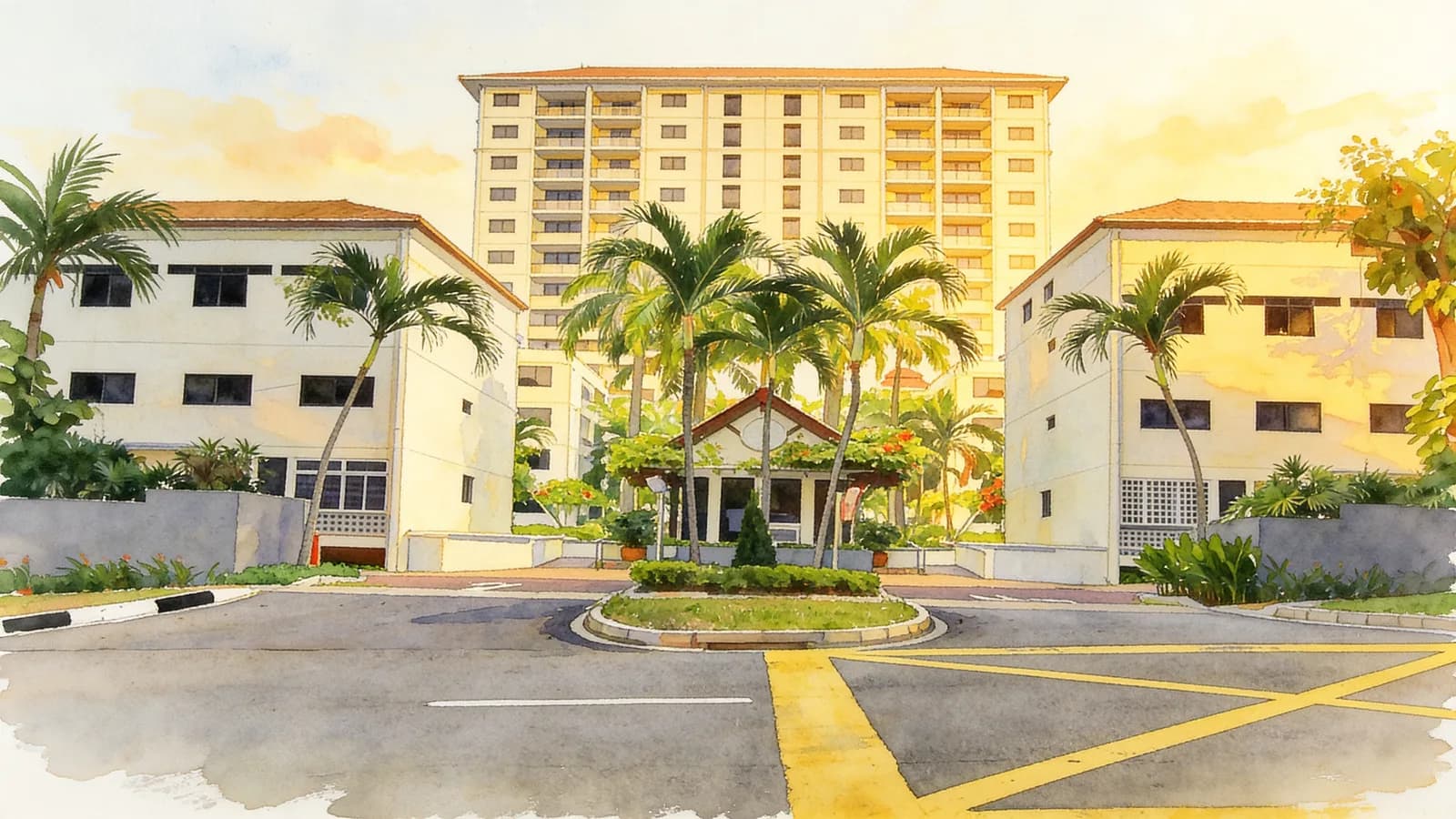 Cascadale, a 10-storey condominium in Tampines. Illustration is AI-generated.