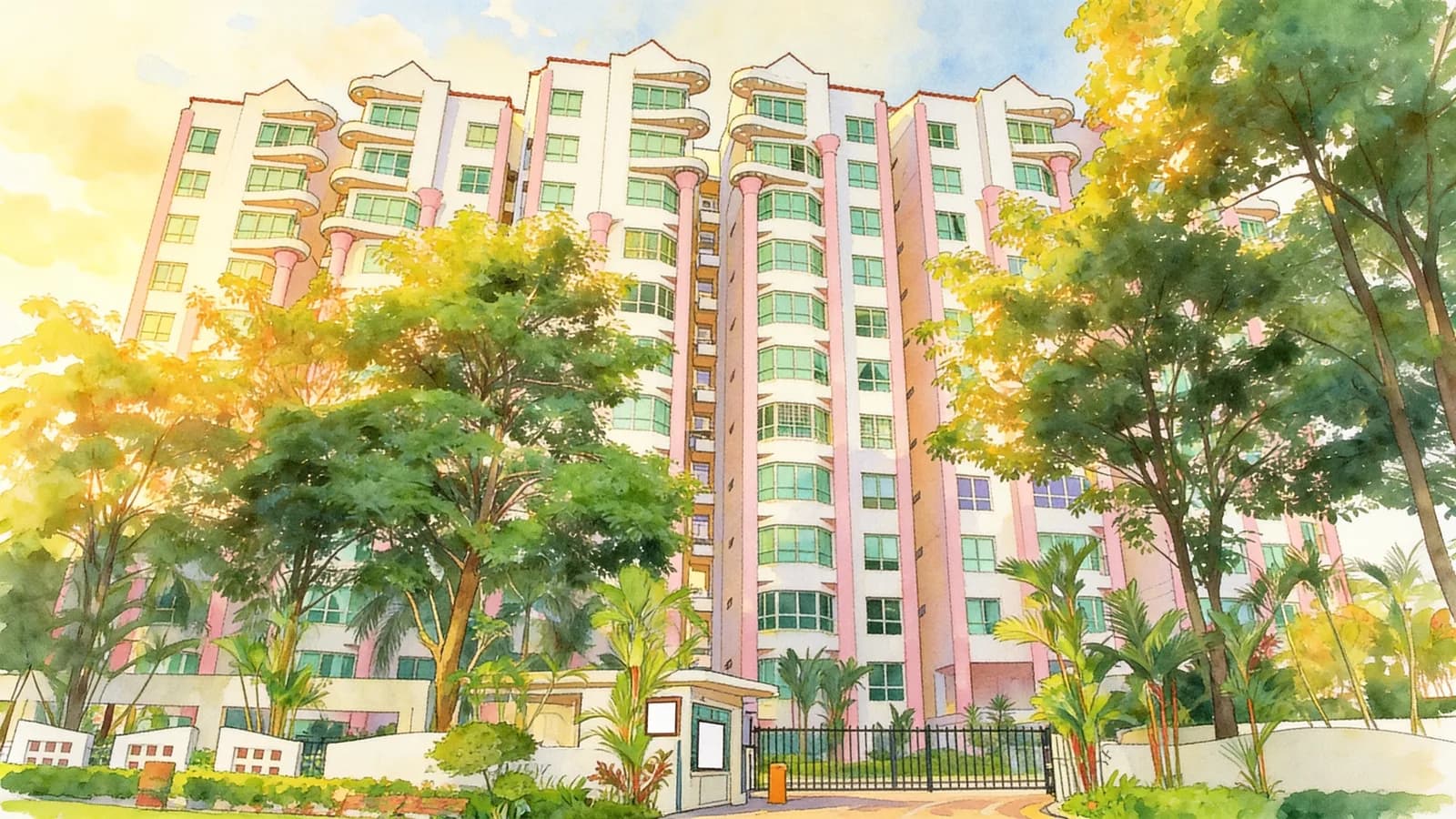 Hillview Park, a condominium in Bukit Batok. Illustration is AI-generated.