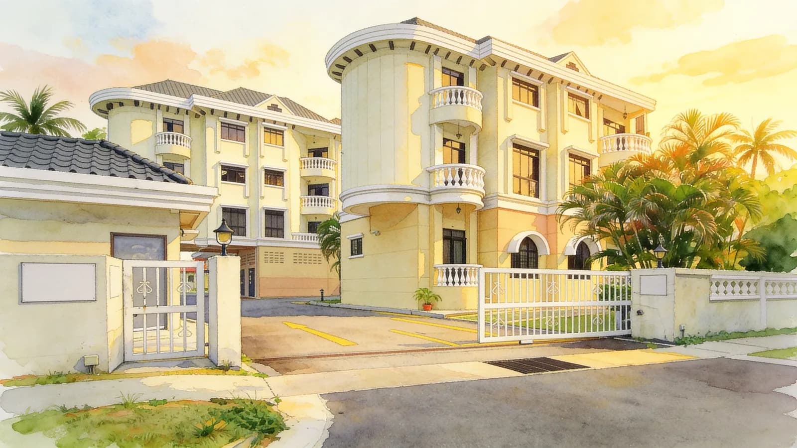Silahis Apartments, an apartment in Bedok. Illustration is AI-generated.