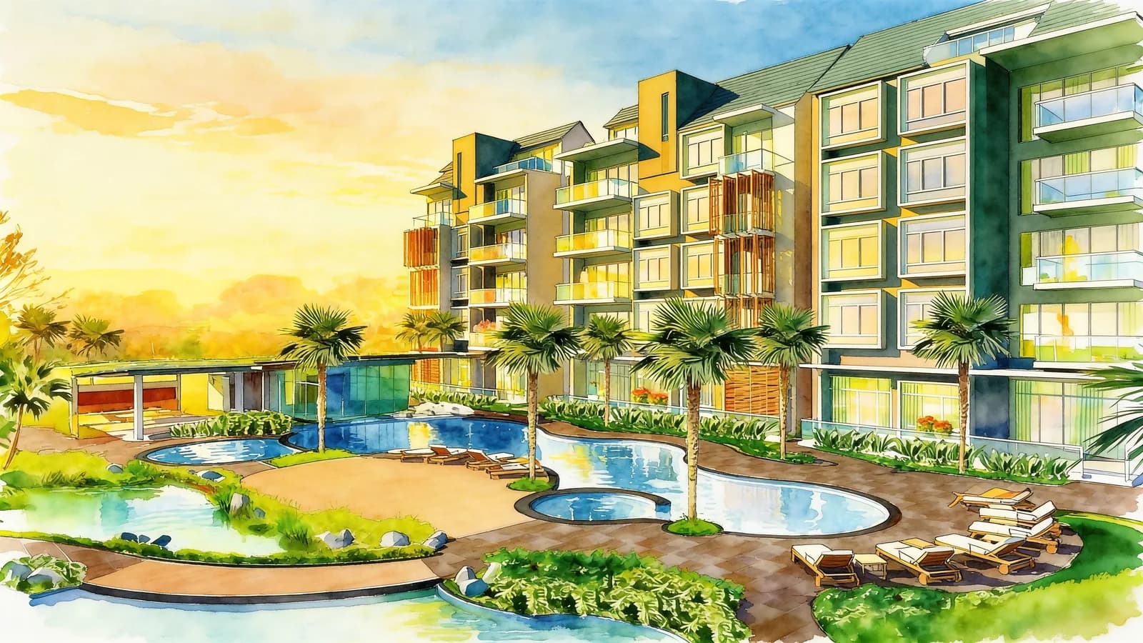 The Sound, a condominium in Bedok. Illustration is AI-generated.