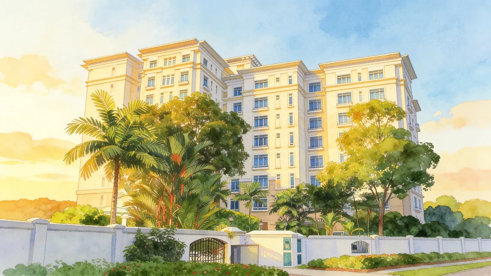 Balmoral Residences, a 10-storey condominium. Illustration is AI-generated.