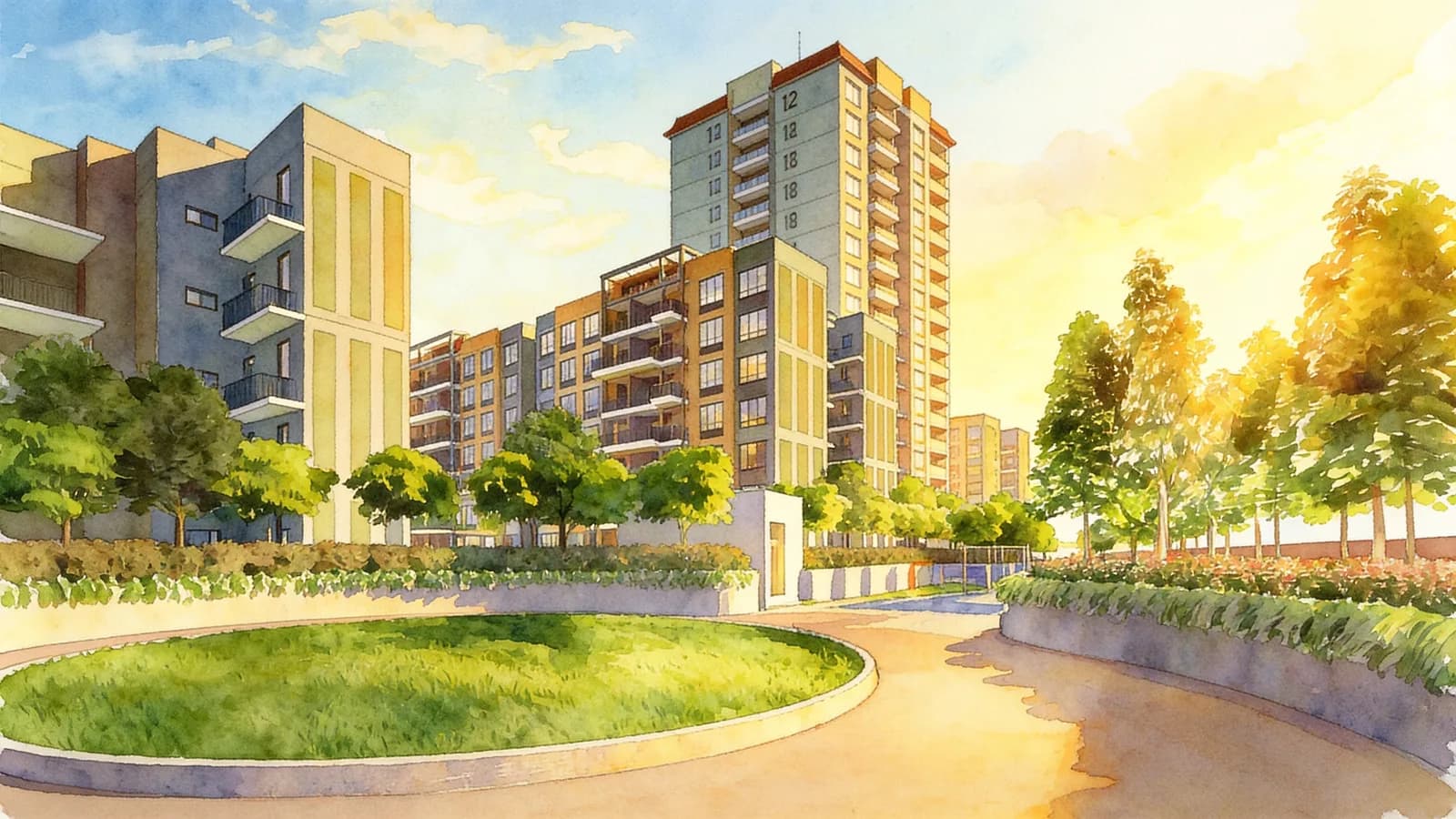 The Brownstone, a 12-storey executive condominium in Sembawang. Illustration is AI-generated.
