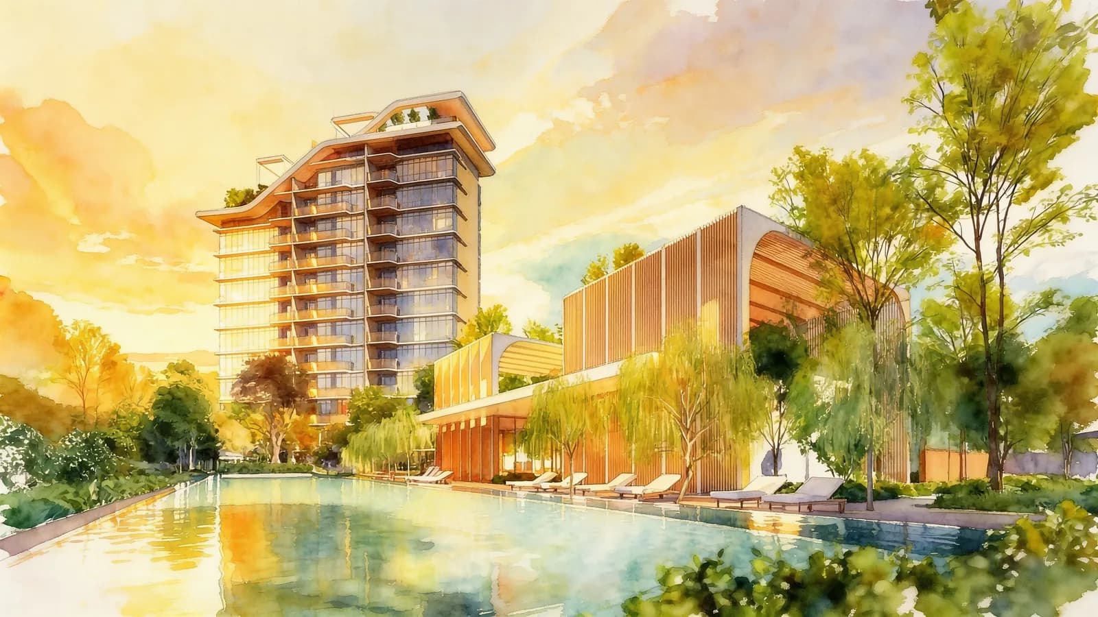 Sora, a 20-storey condominium in Jurong East. Illustration is AI-generated.