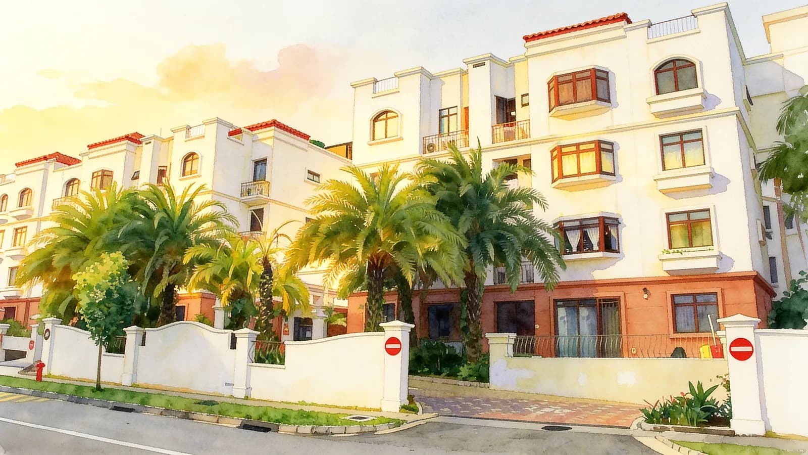 Fairmount Condominium, a 4-storey condominium in Bedok. Illustration is AI-generated.