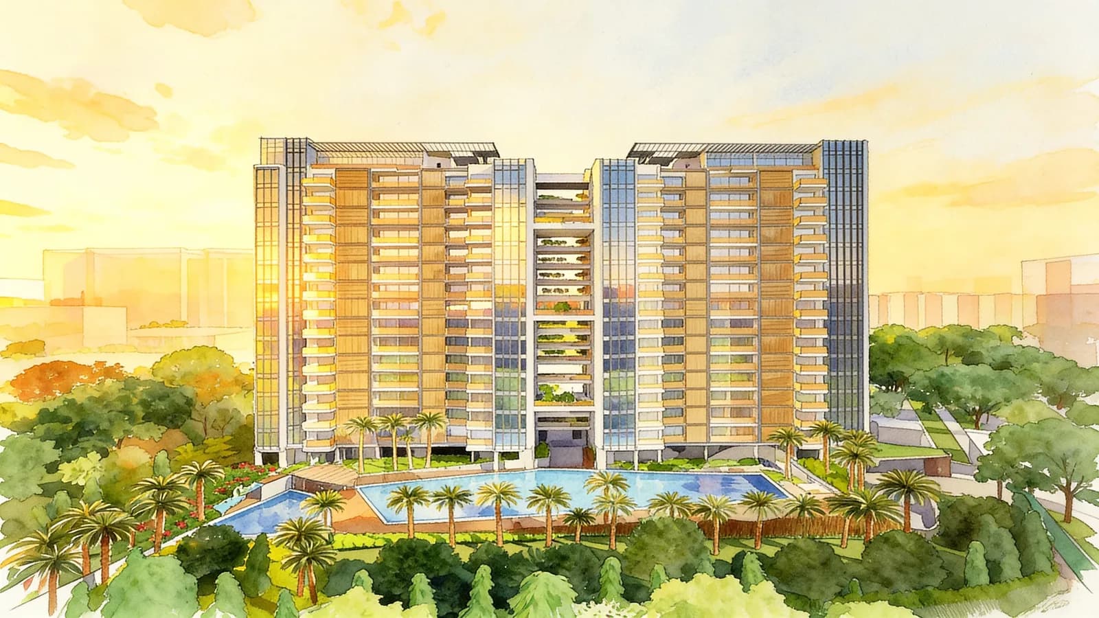 TRE Residences, a condominium in Geylang. Illustration is AI-generated.