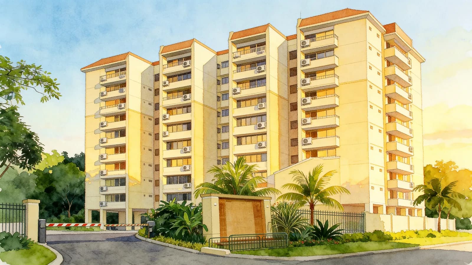 Allsworth Park, a condominium in Bukit Timah. Illustration is AI-generated.