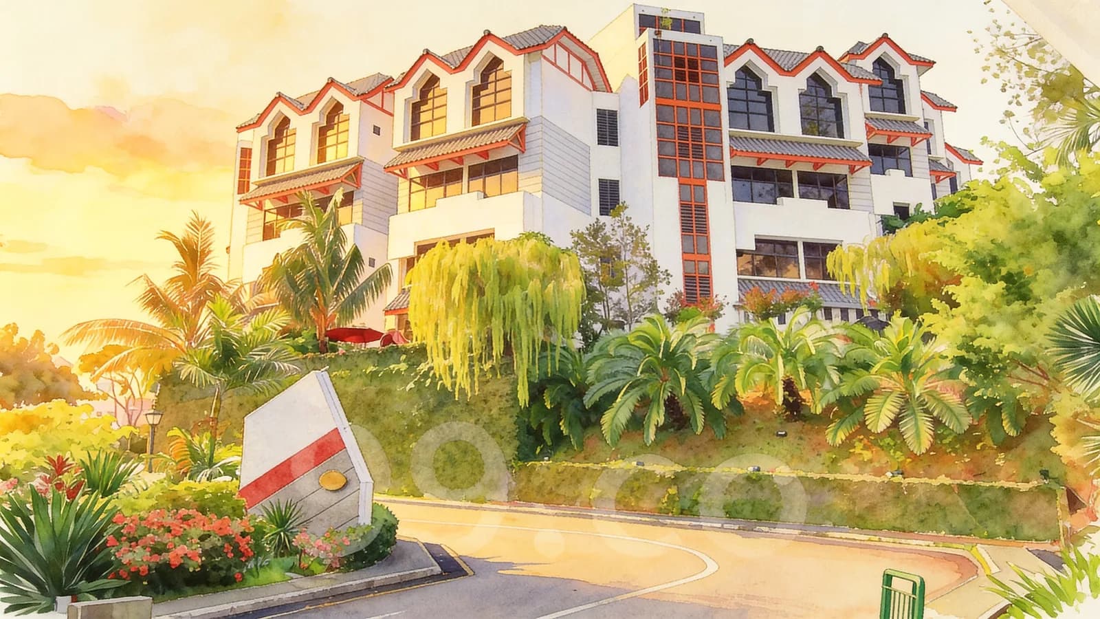 The Summit, a condominium in Bedok. Illustration is AI-generated.