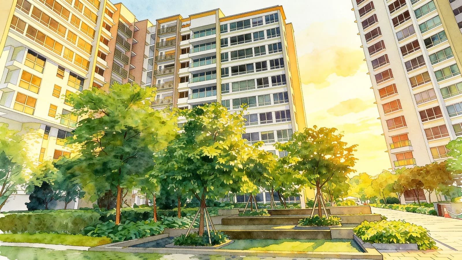 The Seafront on Meyer, a 24-storey condominium. Illustration is AI-generated.