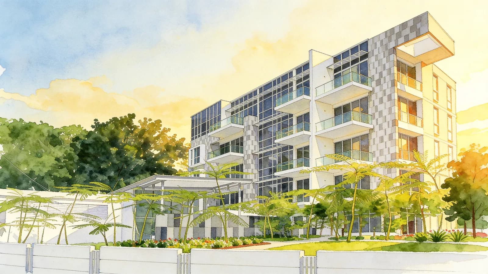 The Fernhill, a 5-storey condominium in Tanglin. Illustration is AI-generated.