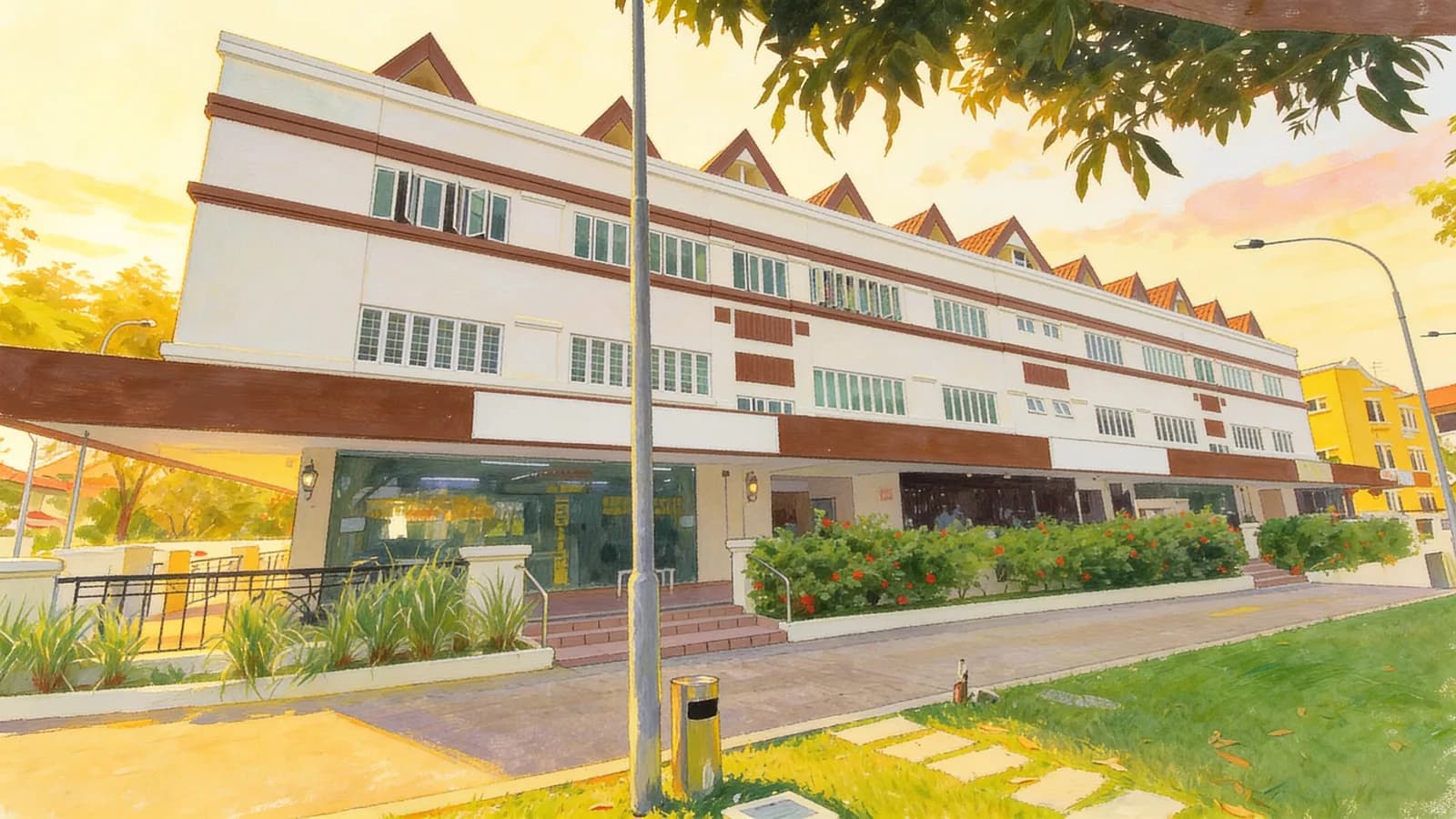 Camelodge, a condominium in Bedok. Illustration is AI-generated.