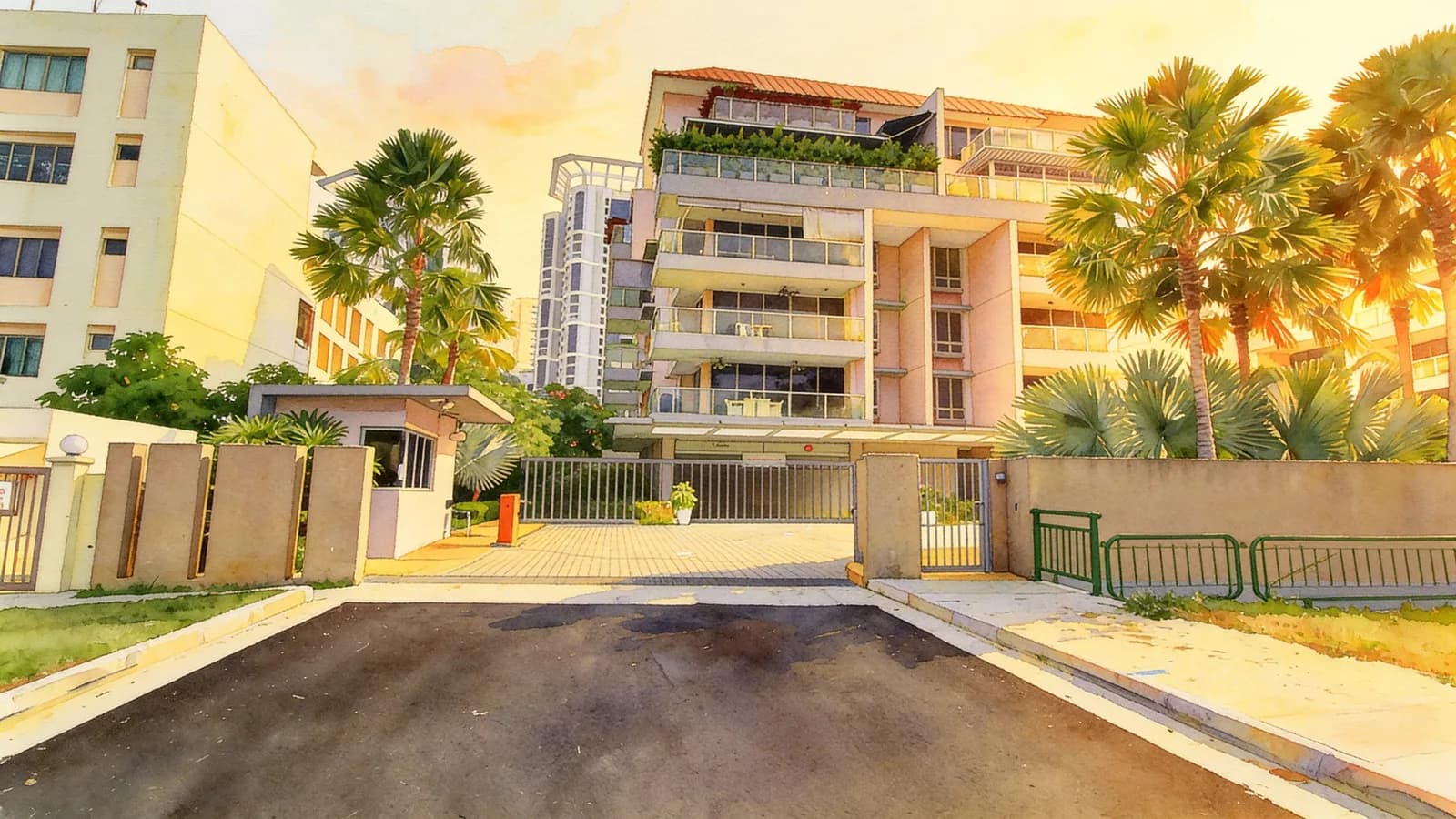 Breeze By The East, an apartment in Bedok. Illustration is AI-generated.