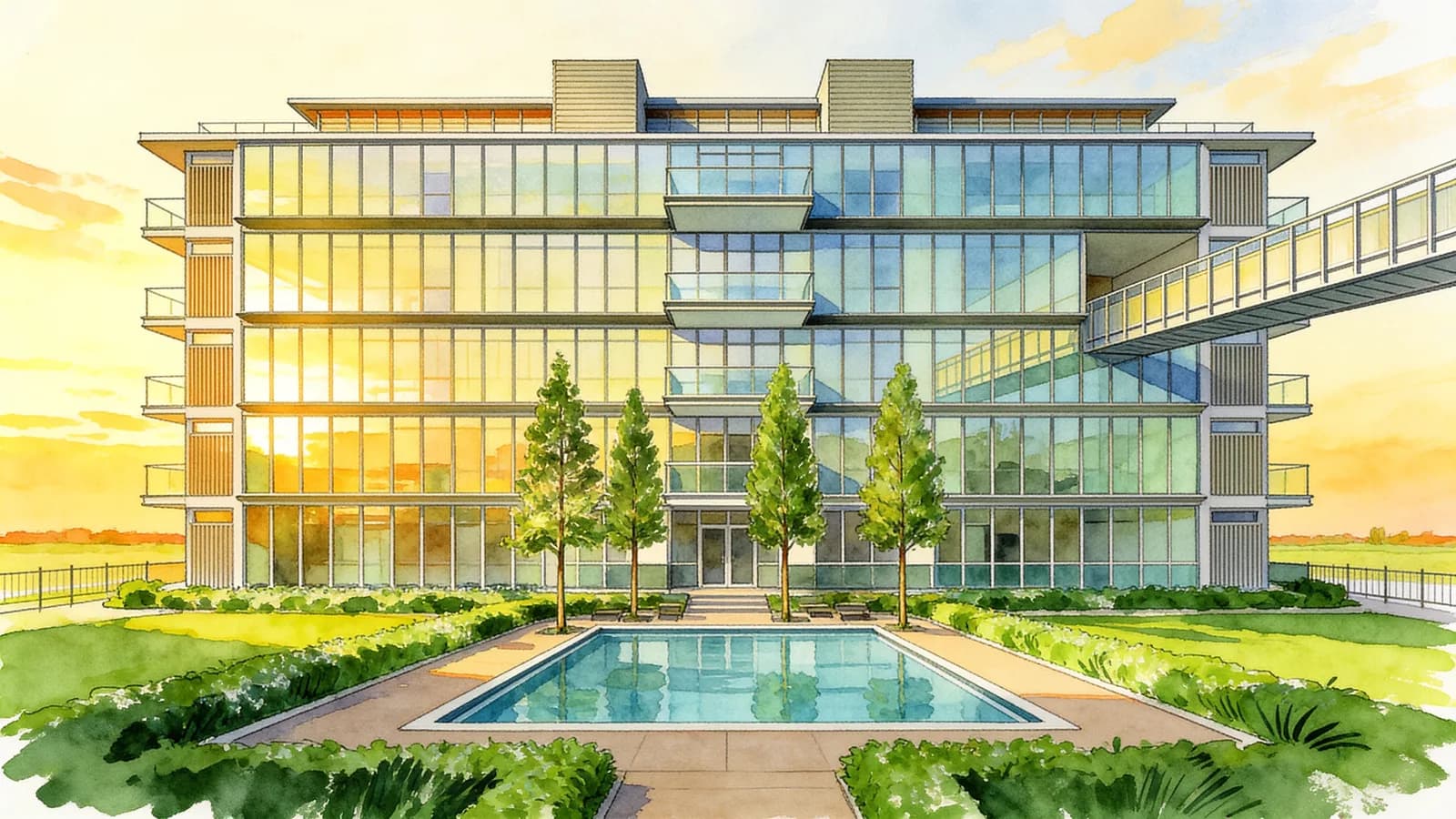 18 Shelford, a 5-storey condominium in Bukit Timah. Illustration is AI-generated.
