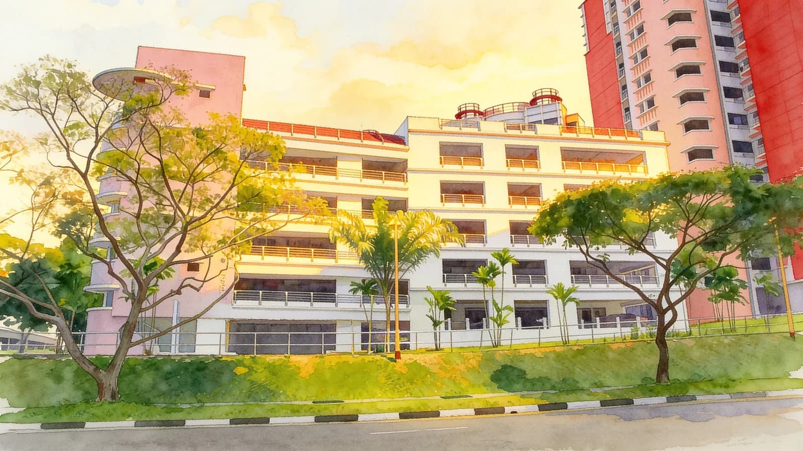 296A Yishun Street 20, an HDB in Yishun. Illustration is AI-generated.