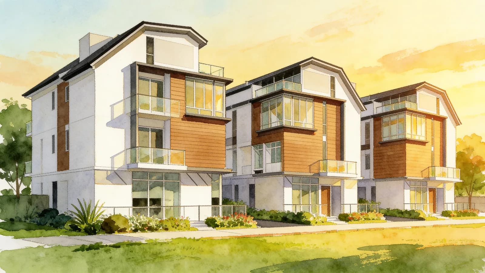 Solaris Residences, a cluster house. Illustration is AI-generated.