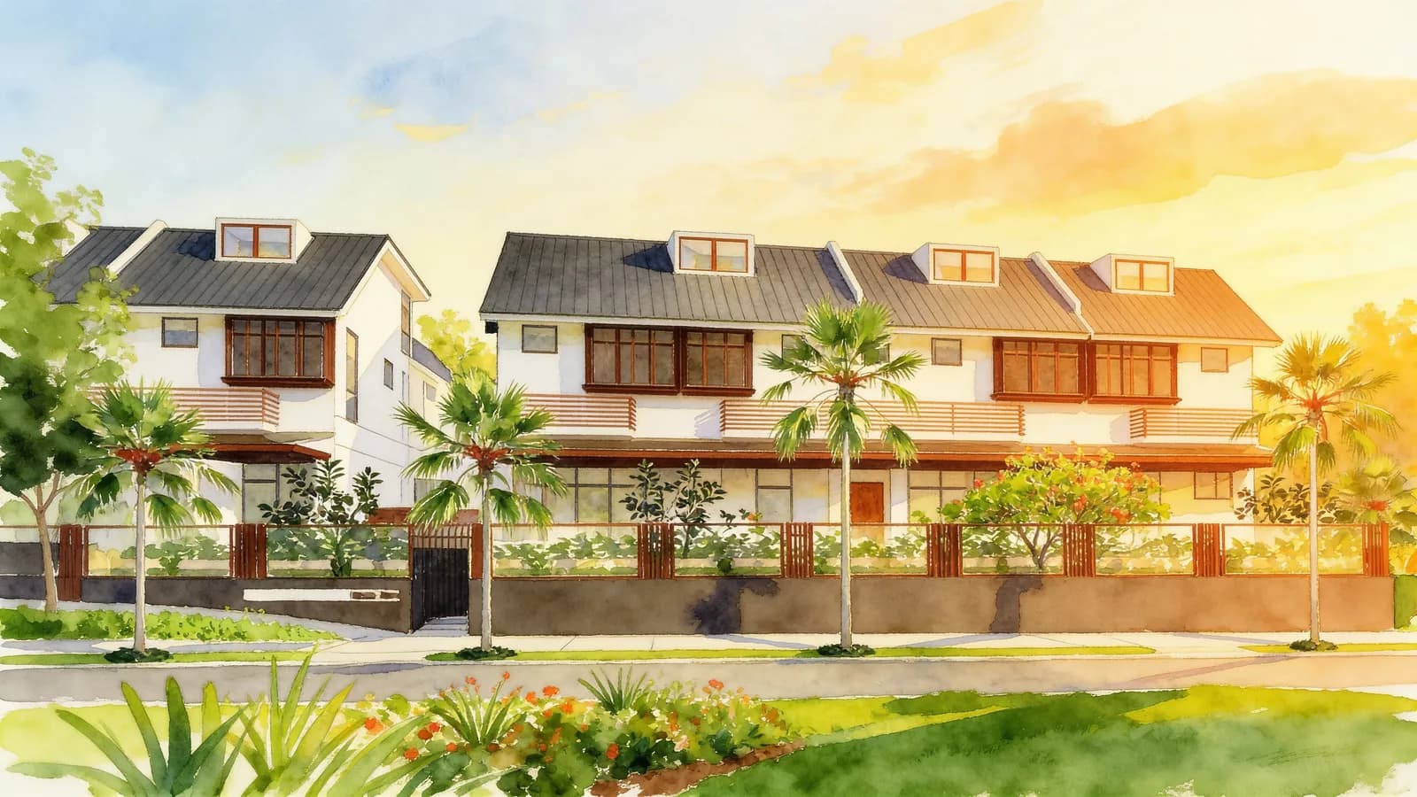 Seletar View, a cluster house. Illustration is AI-generated.