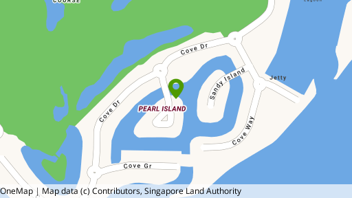 Map showing the location of Pearl Island