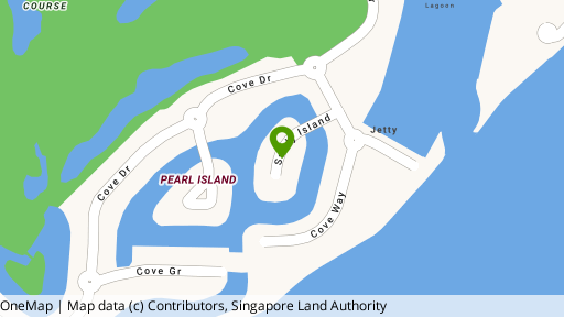 Map showing the location of Sandy Island