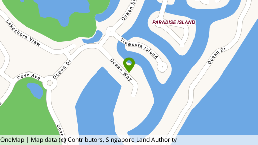 Map showing the location of The Residences At W Singapore Sentosa Cove