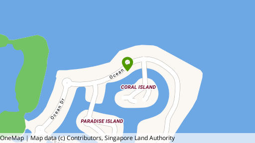 Map showing the location of The Villas @ Sentosa Cove