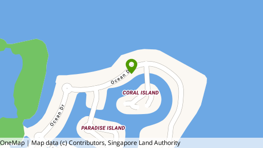 Map showing the location of Ocean 8