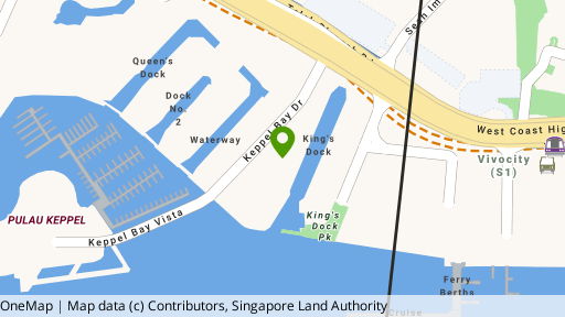 Map showing the location of Corals At Keppel Bay